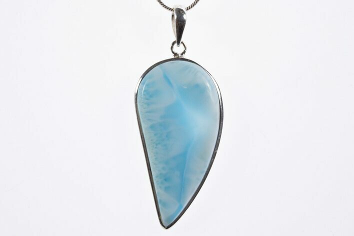 Stunning, Larimar Pendant (Necklace) - Sterling Silver #303210